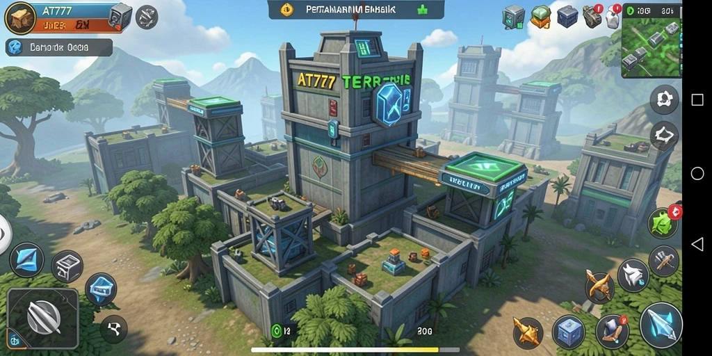 Tampilan gameplay AT777 yang seru dalam Tower Defense.