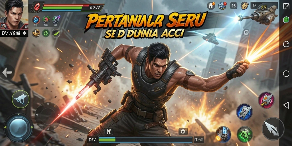 Screenshot gameplay DV188 menampilkan aksi penuh ketegangan dan kecepatan.