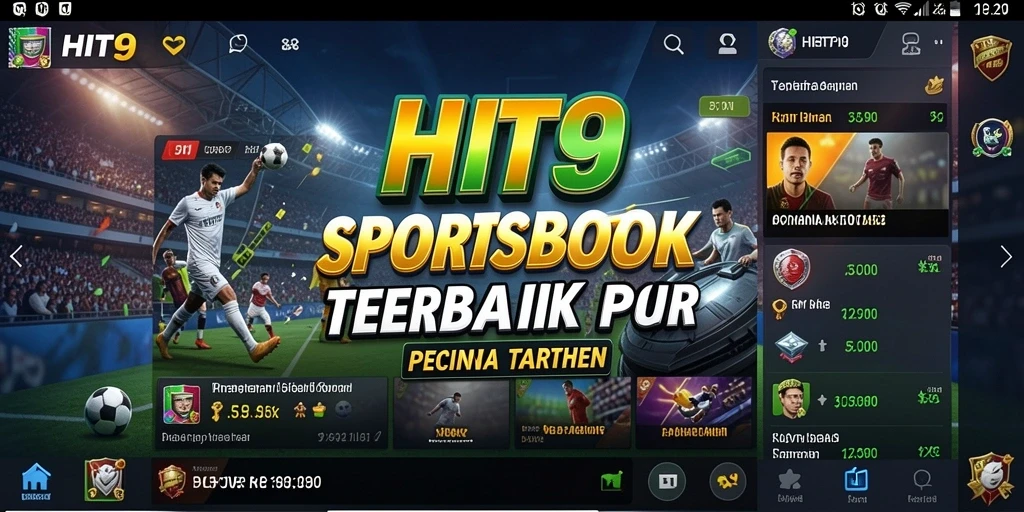 Tampilan menarik dari gameplay taruhan olahraga di HIT9.