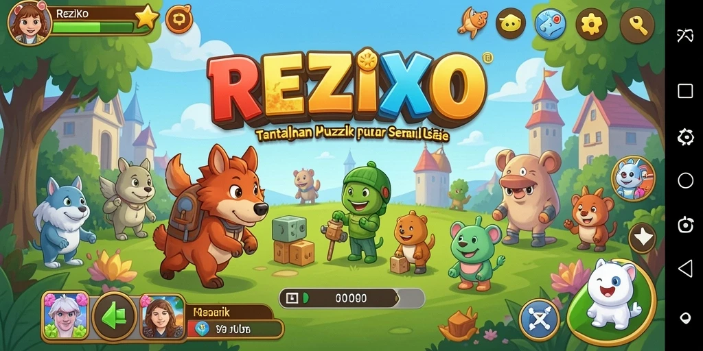 Gameplay menyenangkan REZIXO dalam tantangan Puzzle.