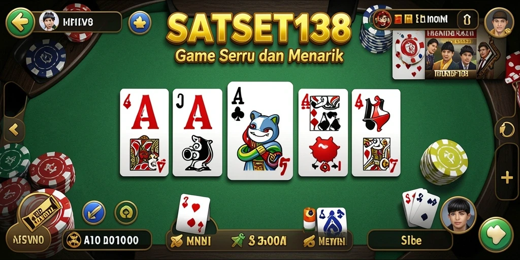 Screenshot gameplay SATSET138 menampilkan serunya permainan domino.